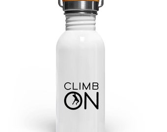 Climb on - Trinkflasche  - Edelstahl Trinkflasche