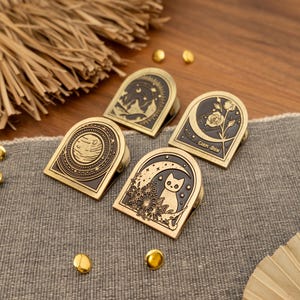 Vintage Brass Metal Notebook Journal Book Clip – Antique Brass Style Page Holder