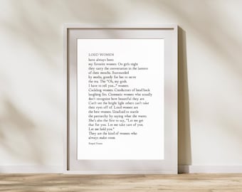 Loud Women - original poem / Poetry Print / Digital Download / Raquel Franco