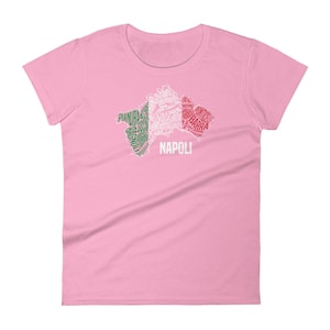 Women&#39;s short sleeve Napoli t-shirt - Naples, Italy map jersey