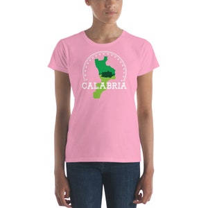 Womens Calabria Map Shirt Calabrian Tee
