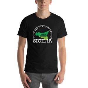 Sicily Map Jersey Sicilian Short-Sleeve Unisex T-Shirt