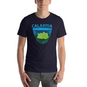 Calabria Shirt Distressed Graphics Calabrian Short-Sleeve Unisex T-Shirt