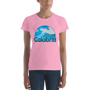 Calabria Mount Pollino Shirt Calabrian Women&#39;s short sleeve t-shirt - Womens Calabri Gift Jersey