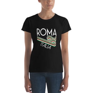 Women&#39;s Rome tshirt Retro Style Roma Souvenir Gift Clothes short sleeve t-shirt