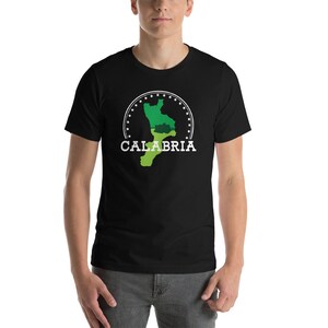 Calabria Map Shirt Calabrian Tee