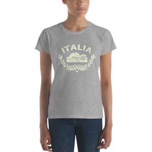 Women&#39;s Italia Jersey Italy Tee Italian Retro short sleeve t-shirt