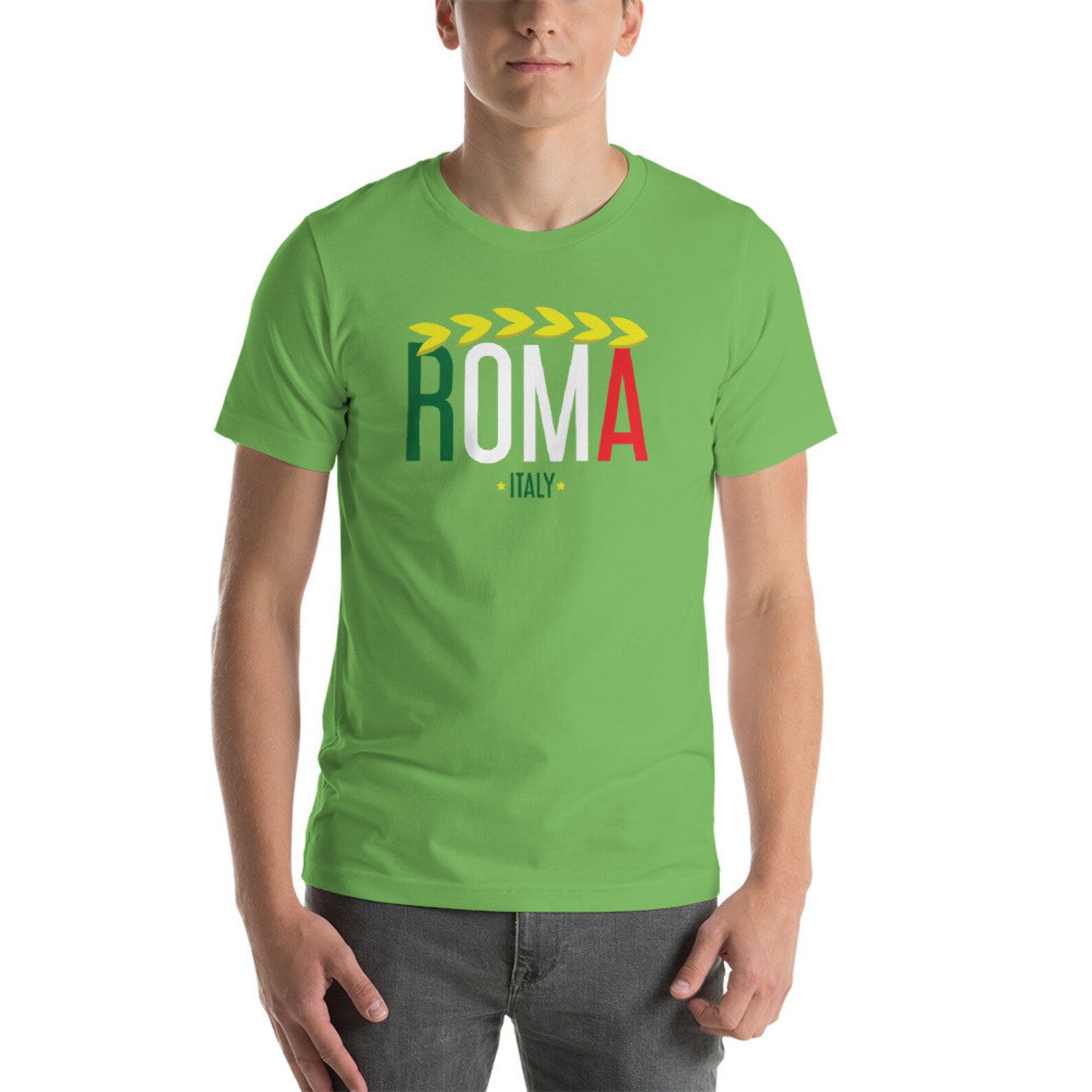 Rom Tshirt Italien Flagge Farben Roma Kleidung Kurzarm Unisex TShirt