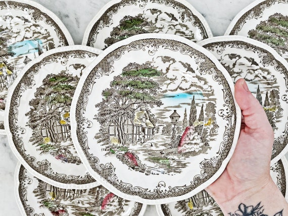 【英国ビンテージ】リッジウェイ★シェイクスピアカントリー★プレート5枚 Amazon.co.jp: 英国ビンテージリッジウェイシェイクスピアカントリー