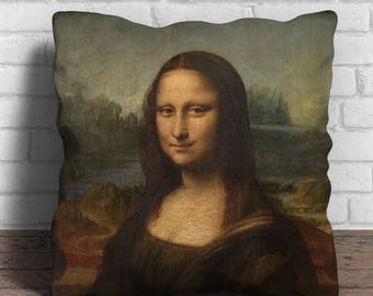 Mona Lisa Cushion Cover - 18x18 inches