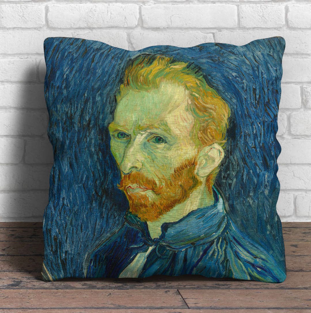 Van Gogh Portrait Cushion Cover 18x18 Inches Etsy