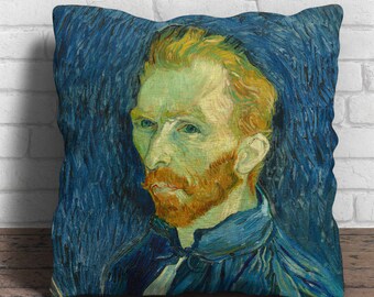 Van Gogh Portrait - Cushion Cover - 18x18 inches