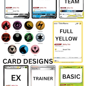 Custom Pokémon Card Personalized | Create Your Own Pokémon Card with Photo, Name & Stats, Unique Pokémon Gift for Kids/Fans EX Card