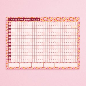 2023 Wall Planner This Is Your Year Calendar, Year View Plan, 2023 Diary, Block Year Planner, Monthly Planner, Year to View image 1