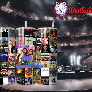 Drinkbeker jaren 80 klassieke rock aangepaste beker voor jaren 80 Heavy Metal muziekfan cadeau voor vriend drinkgerei cadeau voor haarbandliefhebber