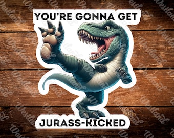 Sticker Cute Dinosaur Decor Funny Cute T-Rex Sticker Cute Dino Jurassic Pun Cute Decal Dinosaur Laptop  Sticker Fun Cute Mom Sticker