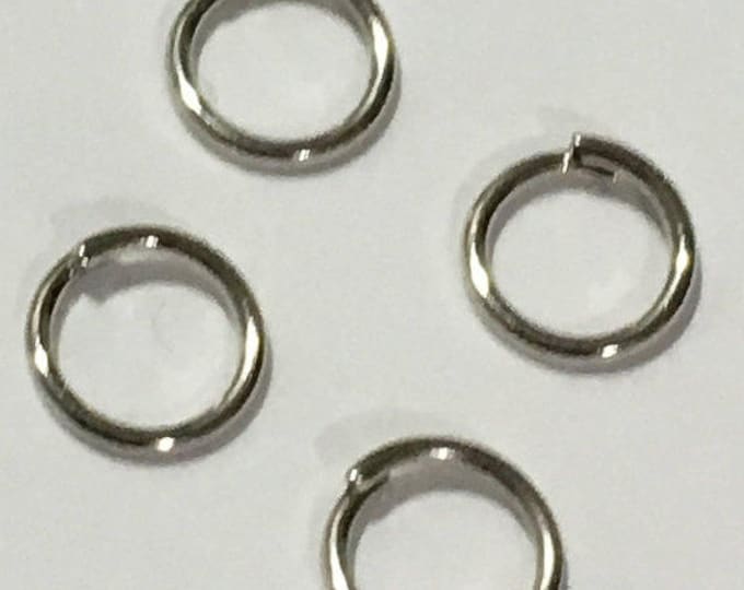 Jump Rings 4mm/ 5mm/ 6mm in diameter, 0.7mm thick Antique Silver DIY Jewelry Making Findings