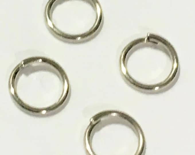 Silver JumpRings 4mm / 5mm /6mm in diameter, 0.7mm thick Close but Unsoldered, Antique Silver DIY Jewelry Making Findingsplp