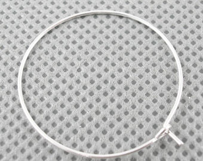 20mm Hoop Earrings Silver DIY Jewelry Making Findings.