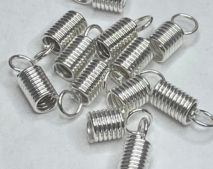 10mm  Bead Tips  End Cords Silver Color DIY Jewelry Making Supplies  Findings.