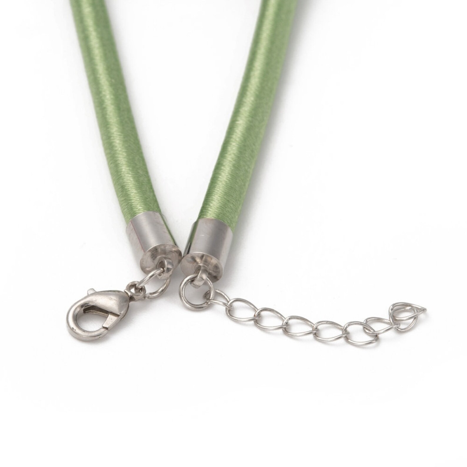 17 Inch Silk Necklace Cord Long With Lobster Clasp and Etsy