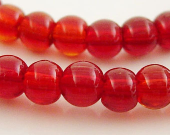 10mm Glass Beads Strands Red Color Round Beads  DIY Jewelry Making Supplies and Findings.
