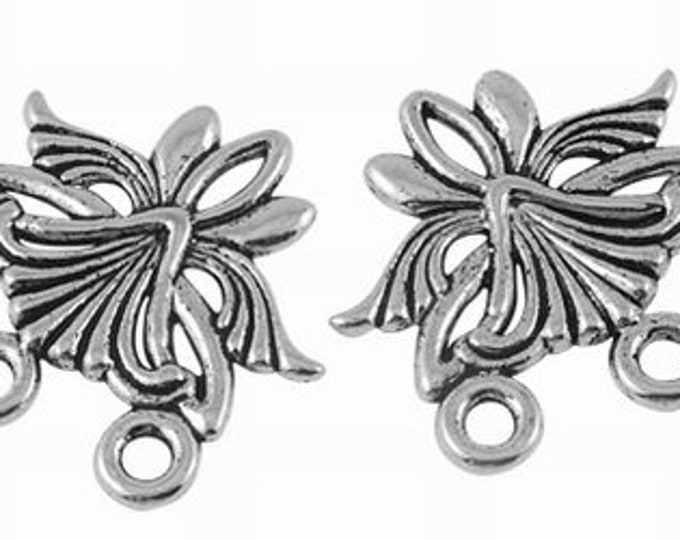 27mm Connectors Flower Antique silver DIY Jewelry Findings.