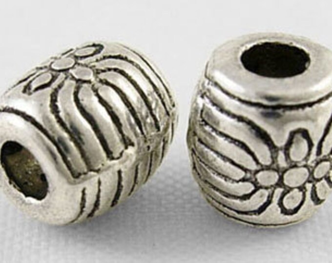 6x6mm Spacer beads Hole: 2mm Antique Silver DIY Jewelry Making Supplies  Findings.