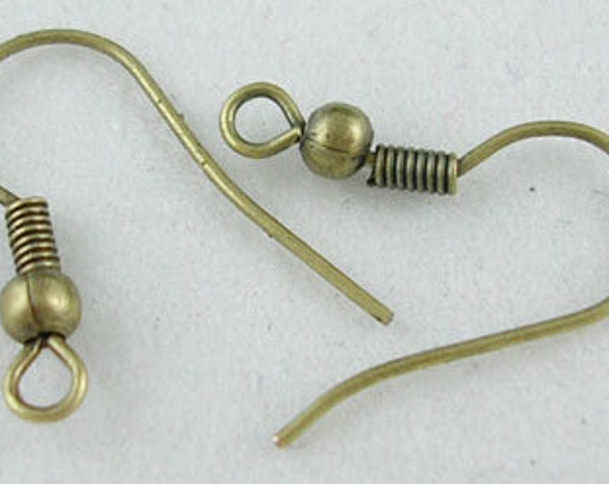 18mm Hook Earrings Bronze DIY Jewelry Making Findings.