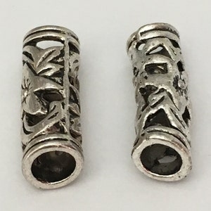 20x7mm Spacer Beads Hollow Curved Spacer  beads,  Antique Silver DIY Jewelry Making Supplies  Findings.
