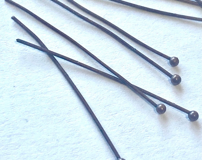 30mm Ball Headpins Red Copper DIY Jewelry Making Supplies and Findings.