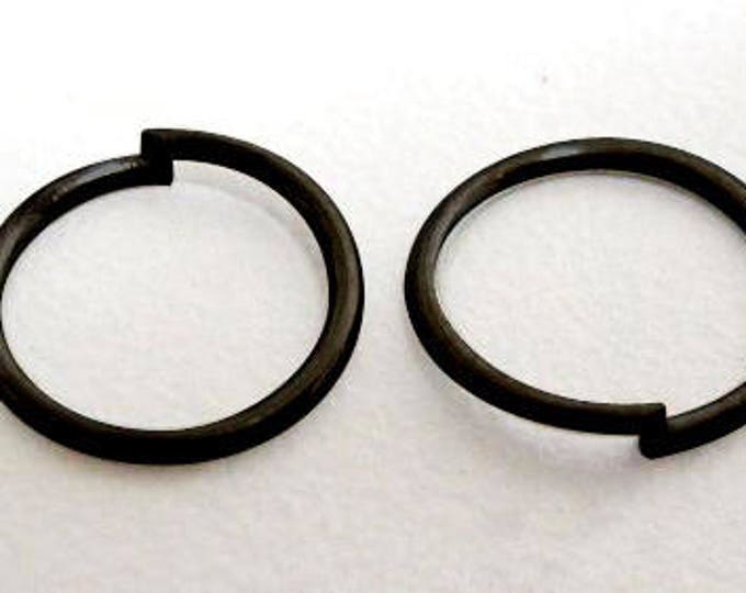 5, 6mm Jump Rings Gunmetal in diameter, 0.7mm thick DIY Jewelry Making Findings