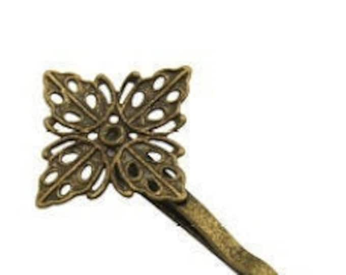 17mm Hair Bobby pins Antique Bronze DIY Jewelry Making Supplies and Findings