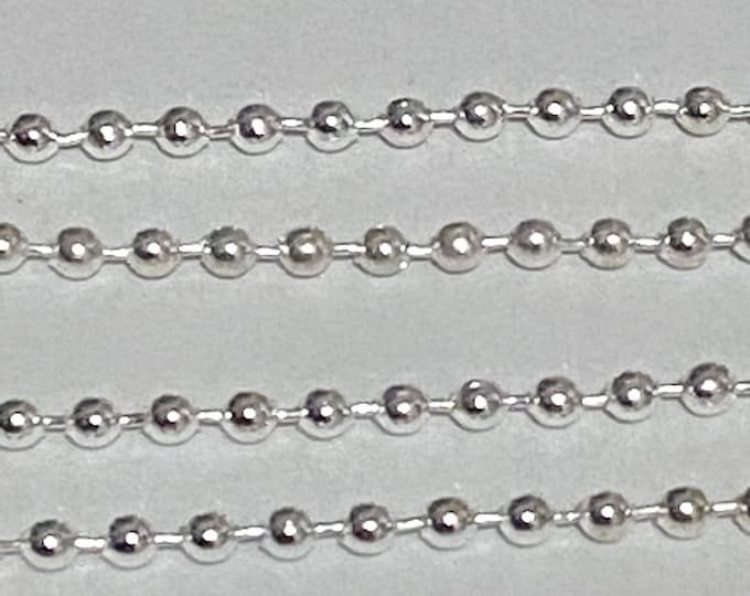 1.5mm Ball Chain Bead Findings 1.5mm diameter with  Connectors DIY Jewelry Making Supplies Findings.