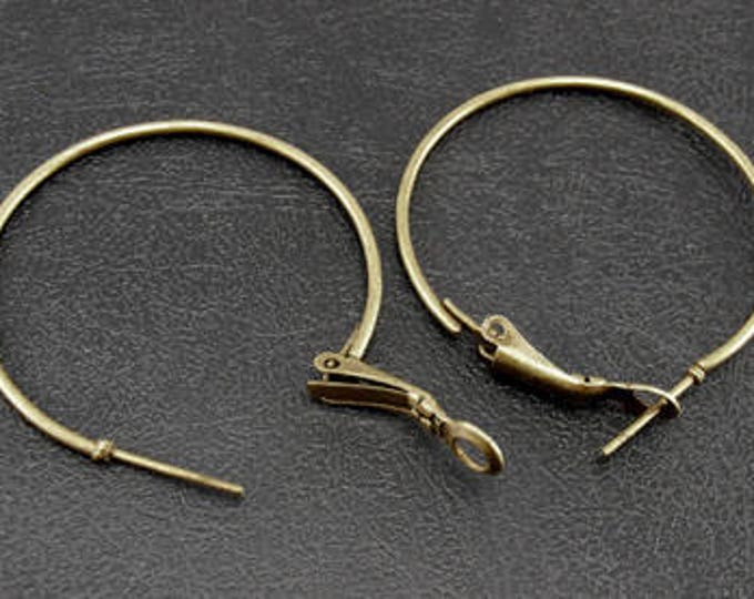 35mm Earring Hoop  DIY Jewelry Making Findings.