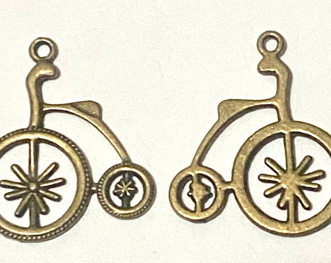 32mm Bike Pendant Antique Bronze Pendant DIY Findings for Jewelry Making.