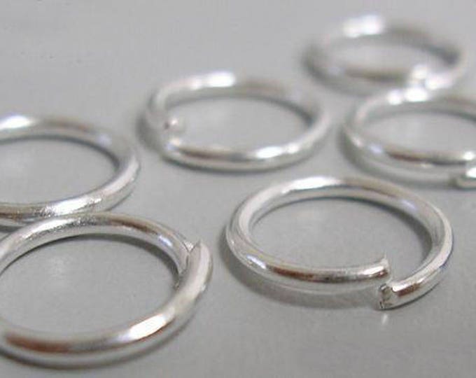 Jump Rings 4mm / 6mm in diameter, 0.7mm thick Silver DIY Jewelry Making Findings.