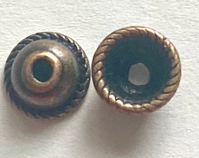 8mm Bead caps Copper Red color DIY Jewelry Making Findings.