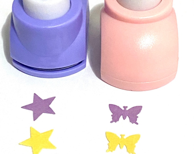 Punch Craft Paper Shapes big punches Mixed Colors DIY Craft Supplies Findings.