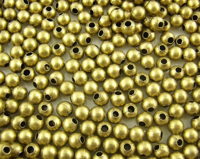 3mm Spacer beads Round Antique Bronze DIY Jewelry Making Supplies  Findings.