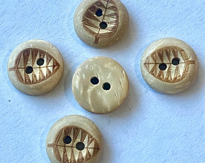 13mm Coconut buttons 2 holes DIY Craft Supplies Findings.