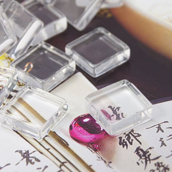 Clear Glass Tiles Etsy