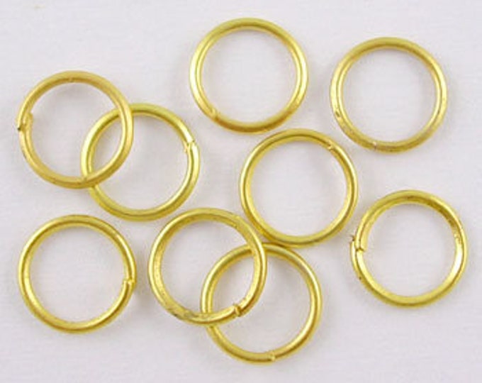 6mm Jump Rings  Round Golden color Jewelry Making Findings.