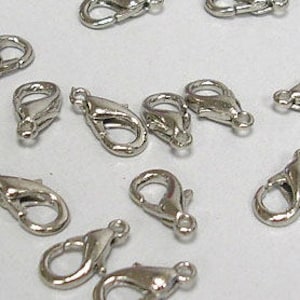 100 Alloy Lobster Clasps 14mm Lobster Clasp Jewelry Clasps, Metal Clasps Necklace  Making Supplies 100682 