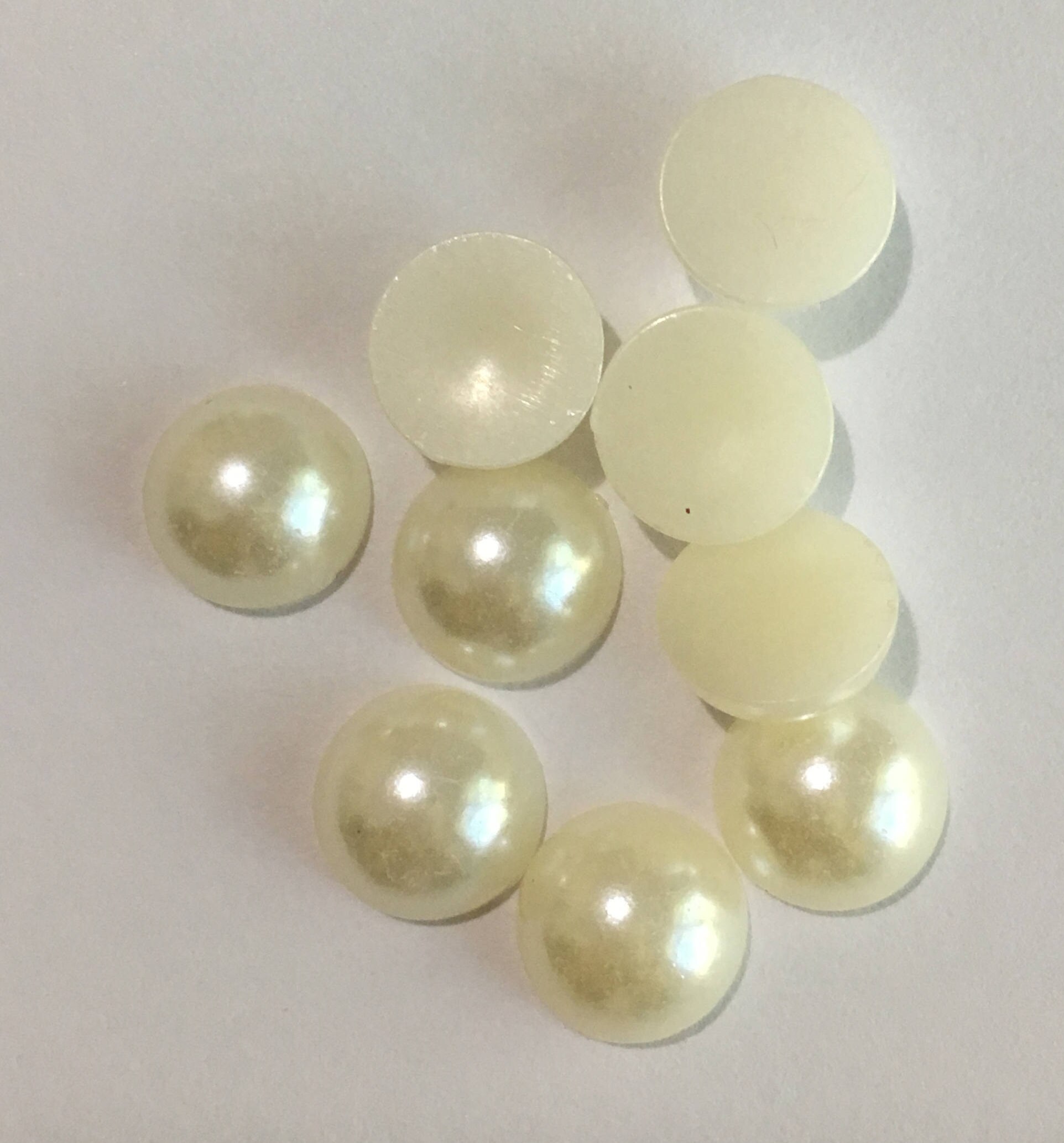 Half Pearls Chain for Embroidery Hoop Decorations, Imitation Pearl Apparel  Sewing Diy Accessories 