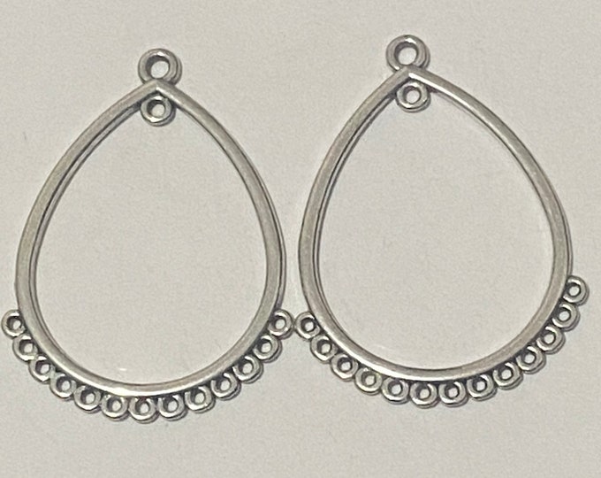 47mm Drop Connectors Antique Silver  DIY Findings for Jewelry Making.