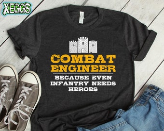 Army Engineer, Combat Engineer, Engineer Gifts, Infantry, Military Gifts, Engineer, Patriotic, Veteran, Fathers Day Gift, Engineer Tshirt