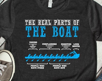 Real Parts Of The Boat, Funny Rowing T Shirt, Rowing Crew Shirt & Gifts for Team Rowing or Boat Party, Row Boating Shirt for Men and Women