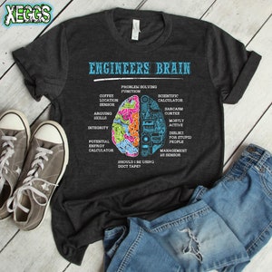 Engineer's Brain, Engineer Gifts, Nerdy Gifts, Nerd, Engineer, Fathers Day Gift, Mechanic Gifts, Husband Gift, Dad Gift, Engineer tShirt