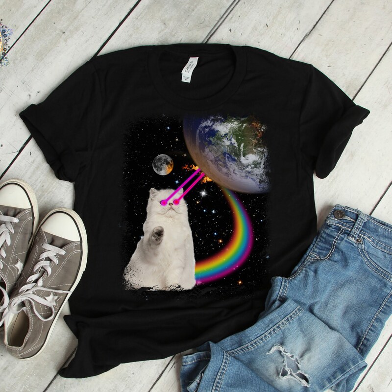 Space Cat Shirt - Etsy